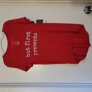 Grayson Threads Women Christmas Pajama Top, Size XS Red